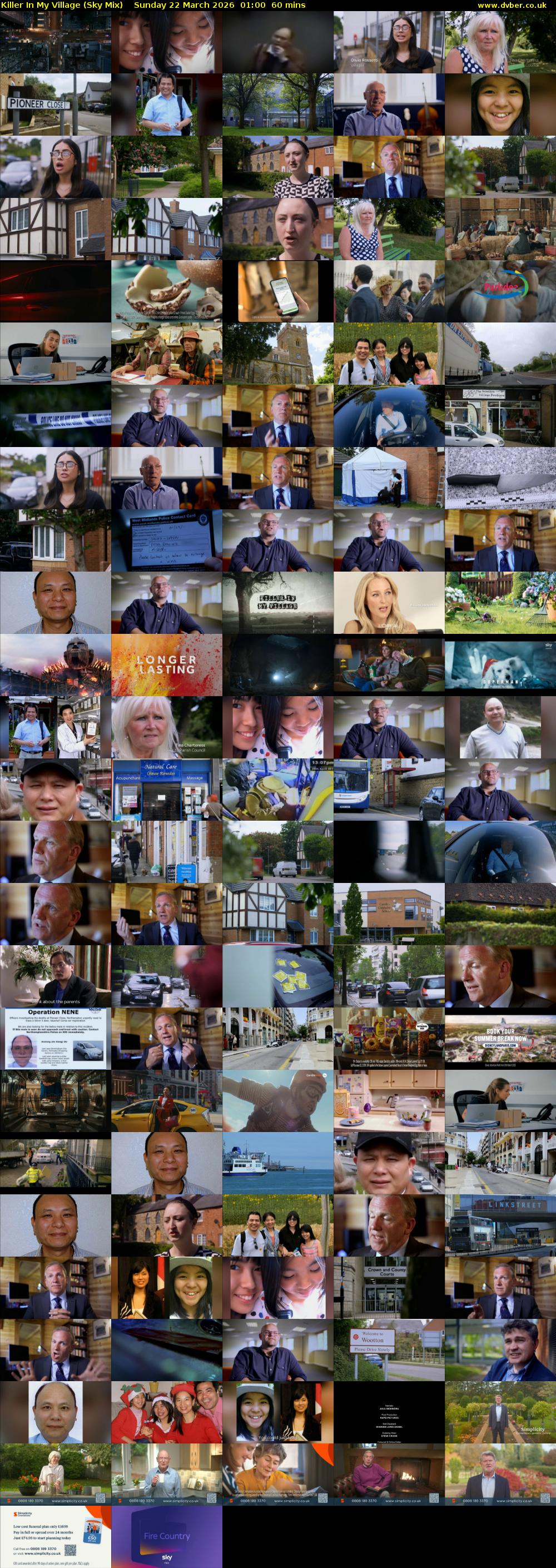 Killer In My Village (Sky Mix) Sunday 22 March 2026 01:00 - 02:00