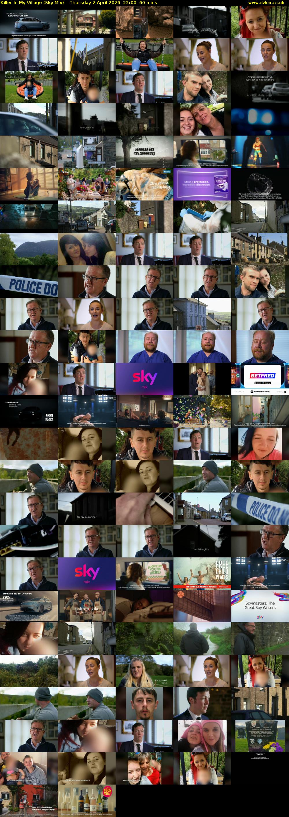 Killer In My Village (Sky Mix) Thursday 2 April 2026 22:00 - 23:00