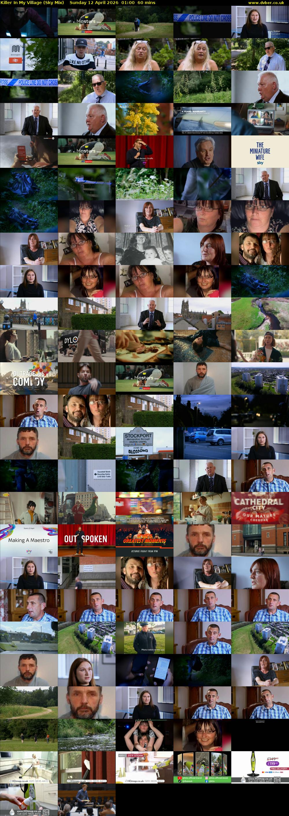 Killer In My Village (Sky Mix) Sunday 12 April 2026 01:00 - 02:00