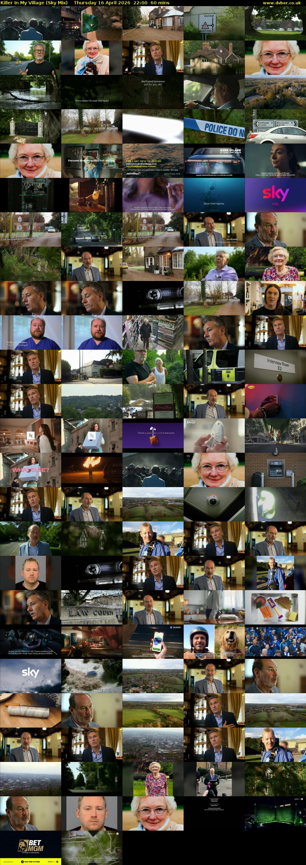 Killer In My Village (Sky Mix) Thursday 16 April 2026 22:00 - 23:00