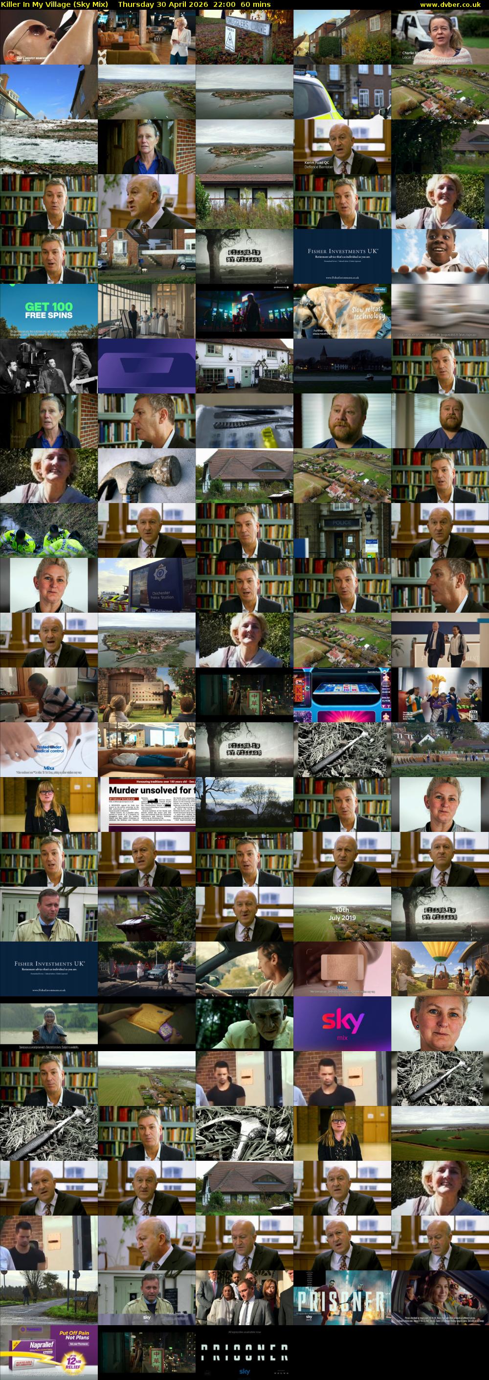Killer In My Village (Sky Mix) Thursday 30 April 2026 22:00 - 23:00