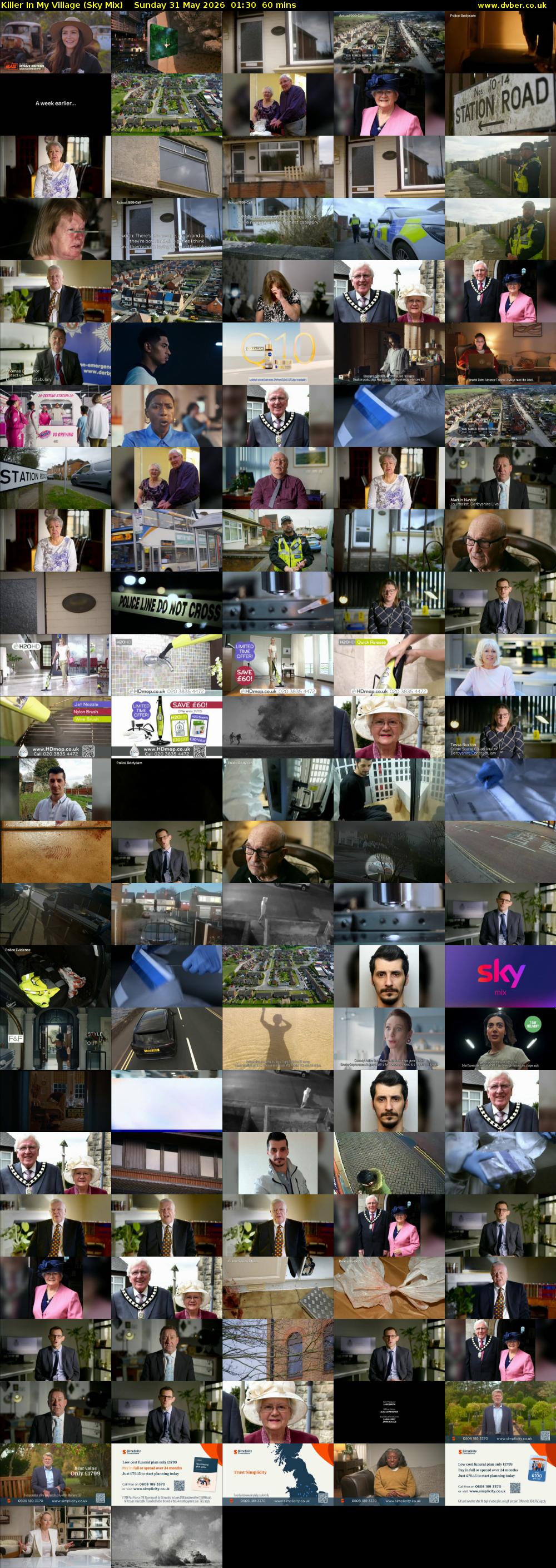 Killer In My Village (Sky Mix) Sunday 31 May 2026 01:30 - 02:30