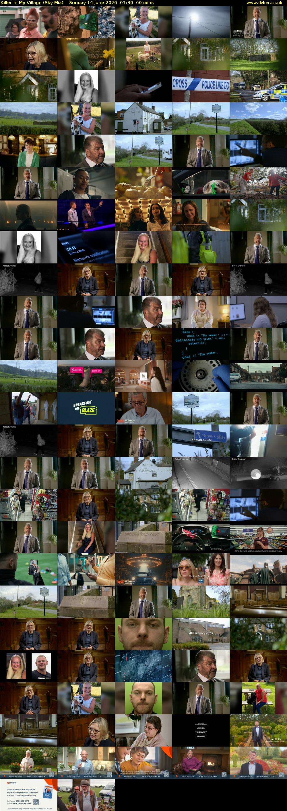 Killer In My Village (Sky Mix) Sunday 14 June 2026 01:30 - 02:30