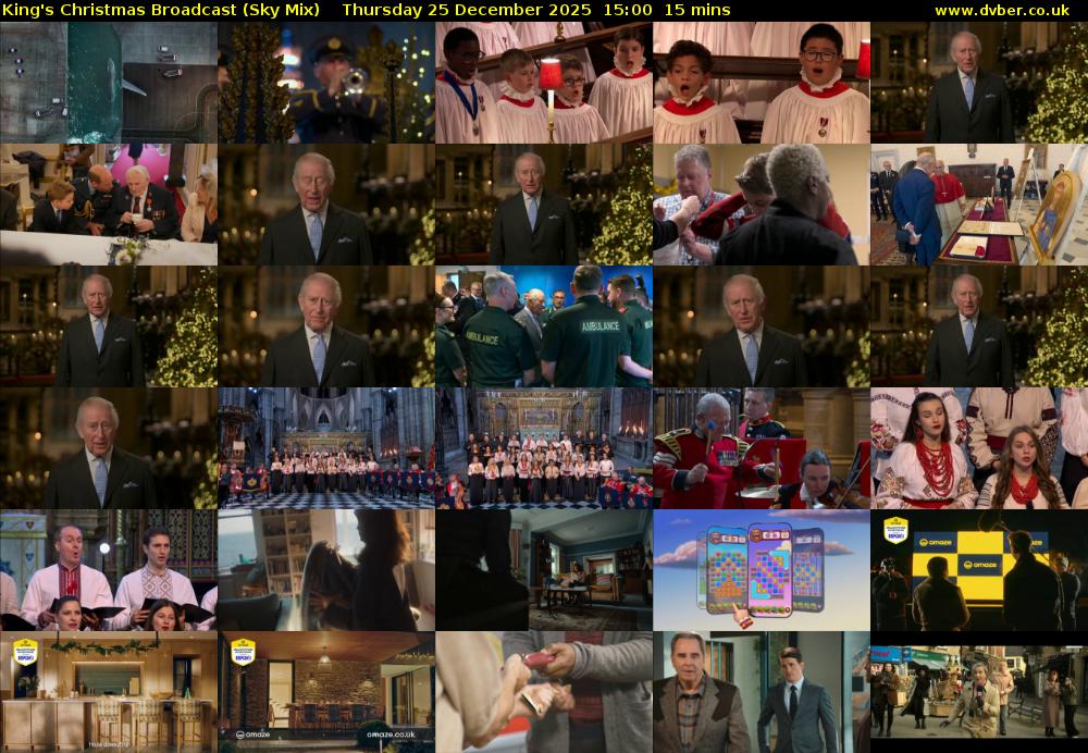 King's Christmas Broadcast (Sky Mix) Thursday 25 December 2025 15:00 - 15:15
