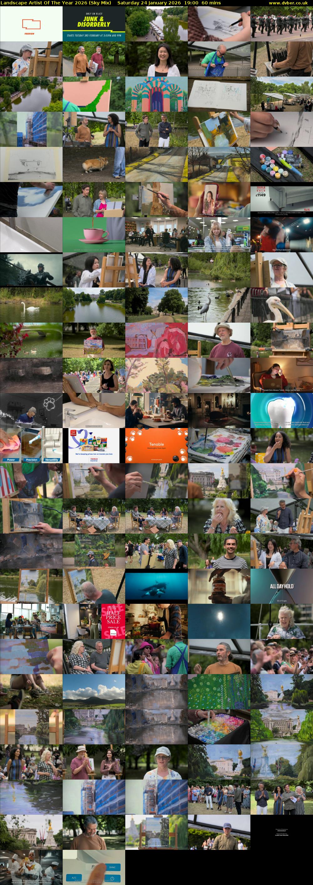 Landscape Artist Of The Year 2026 (Sky Mix) Saturday 24 January 2026 19:00 - 20:00