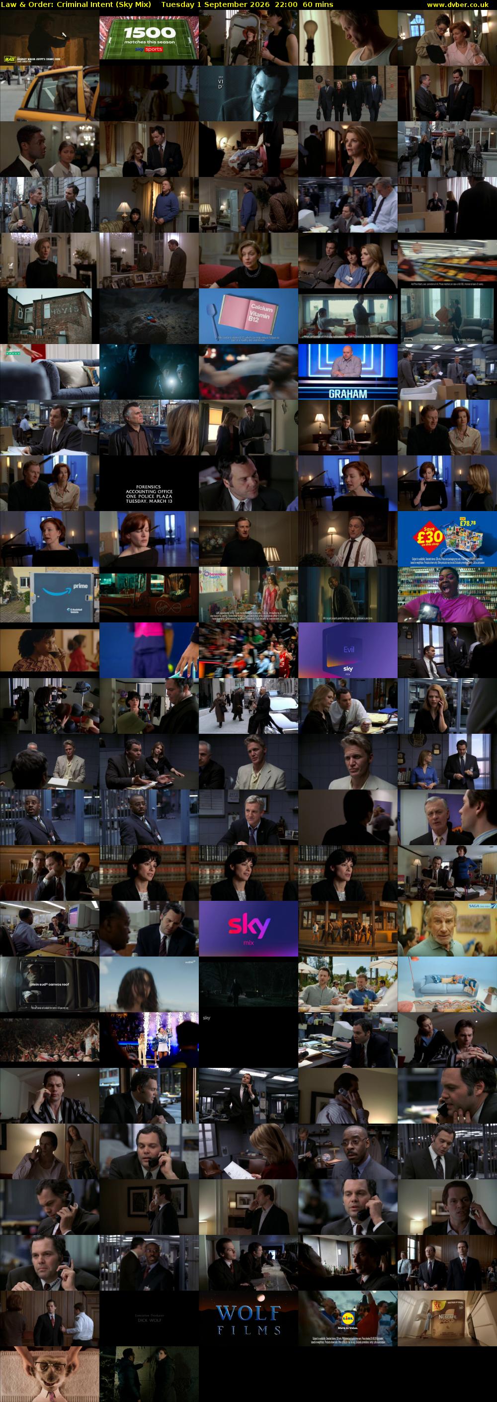 Law & Order: Criminal Intent (Sky Mix) Tuesday 1 September 2026 22:00 - 23:00