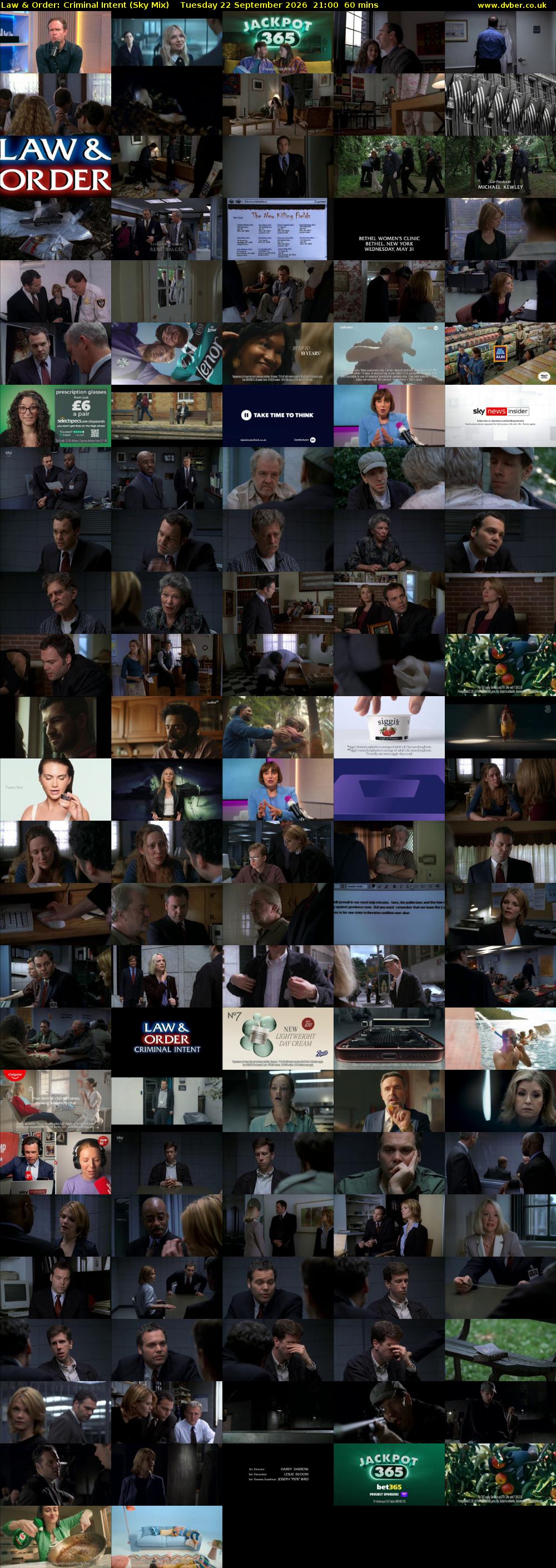 Law & Order: Criminal Intent (Sky Mix) Tuesday 22 September 2026 21:00 - 22:00