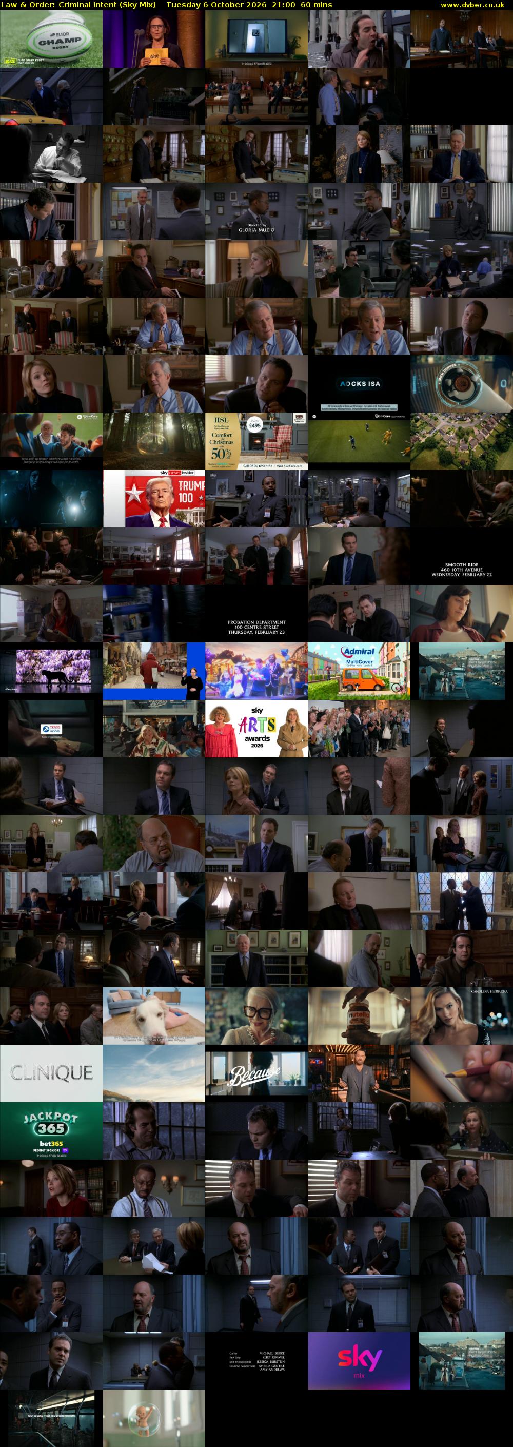 Law & Order: Criminal Intent (Sky Mix) Tuesday 6 October 2026 21:00 - 22:00