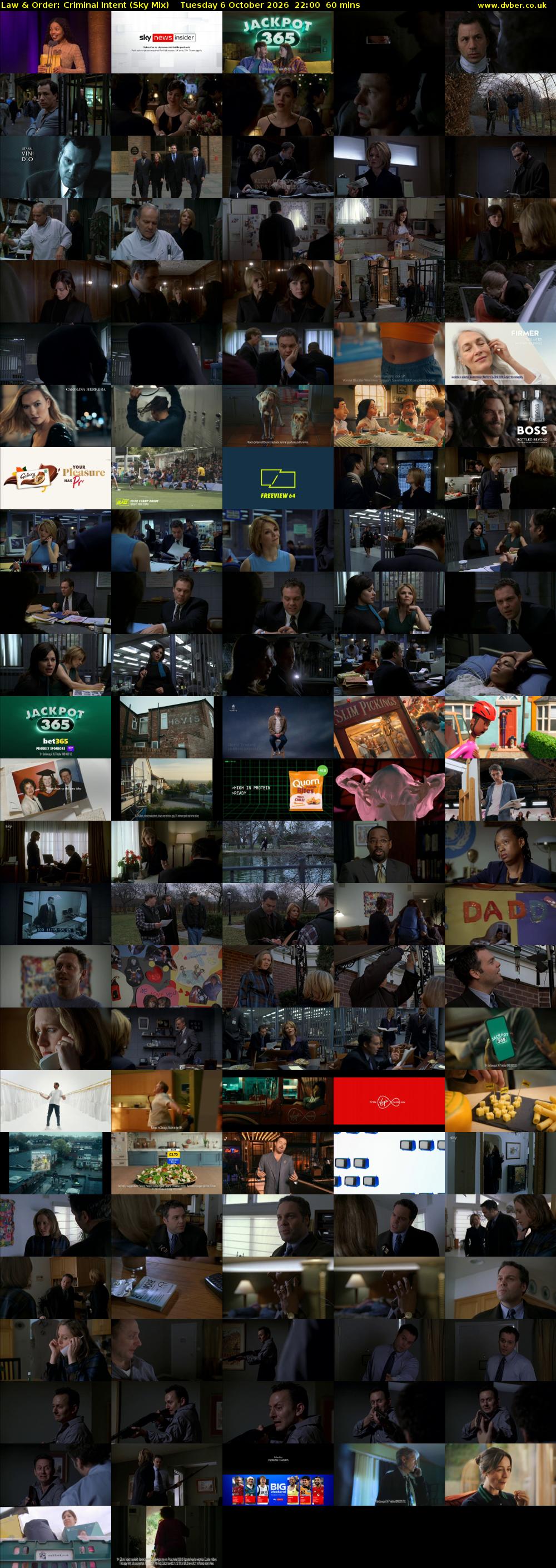 Law & Order: Criminal Intent (Sky Mix) Tuesday 6 October 2026 22:00 - 23:00