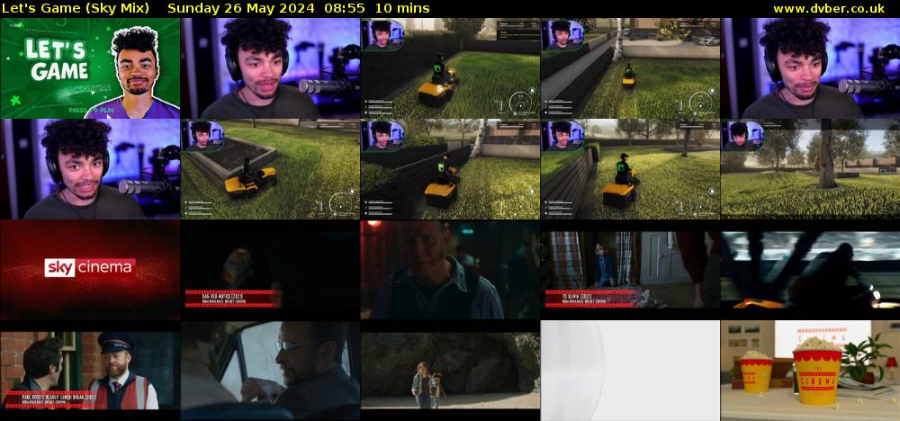 Let's Game (Sky Mix) Sunday 26 May 2024 08:55 - 09:05