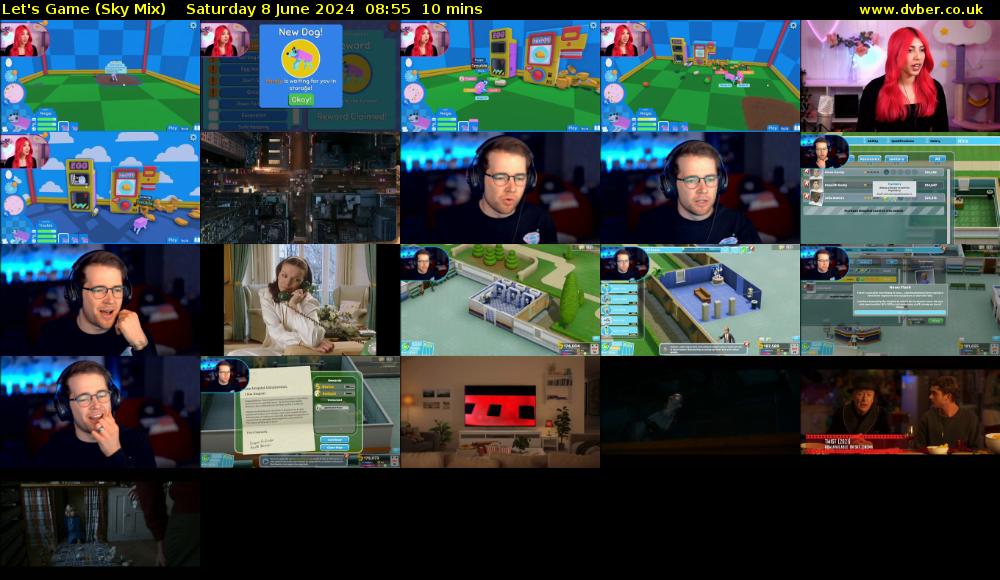 Let's Game (Sky Mix) Saturday 8 June 2024 08:55 - 09:05
