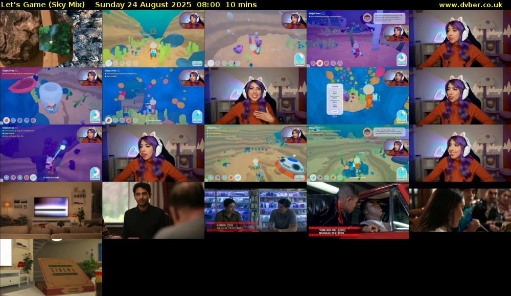 Let's Game (Sky Mix) Sunday 24 August 2025 08:00 - 08:10