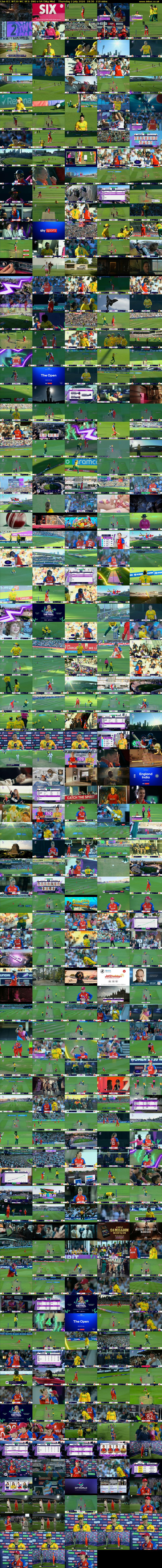 Live ICC WT20 WC SF2: ENG v SA (Sky Mix) Thursday 2 July 2026 18:30 - 22:00