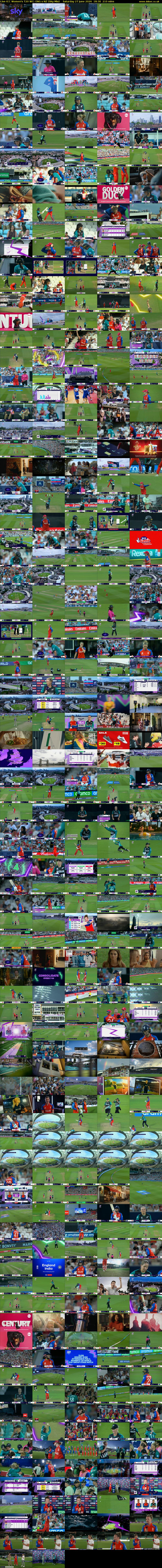 Live ICC Women's T20 WC: ENG v NZ (Sky Mix) Saturday 27 June 2026 18:30 - 22:00