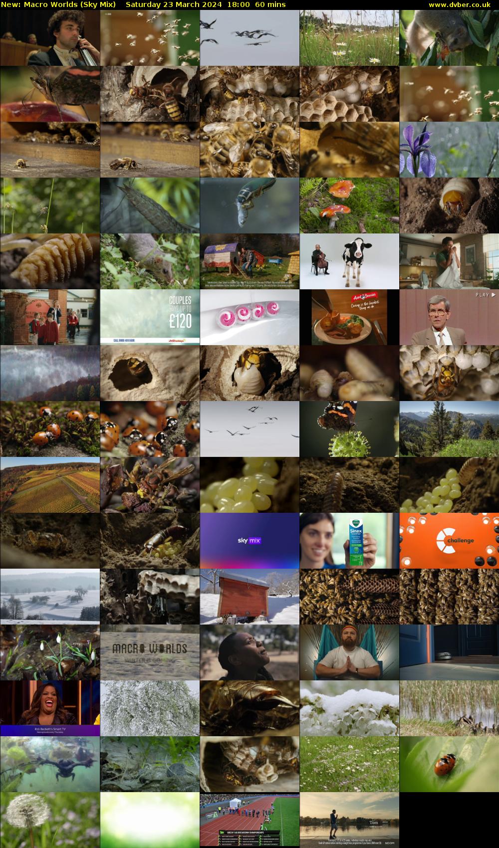 Macro Worlds (Sky Mix) Saturday 23 March 2024 18:00 - 19:00