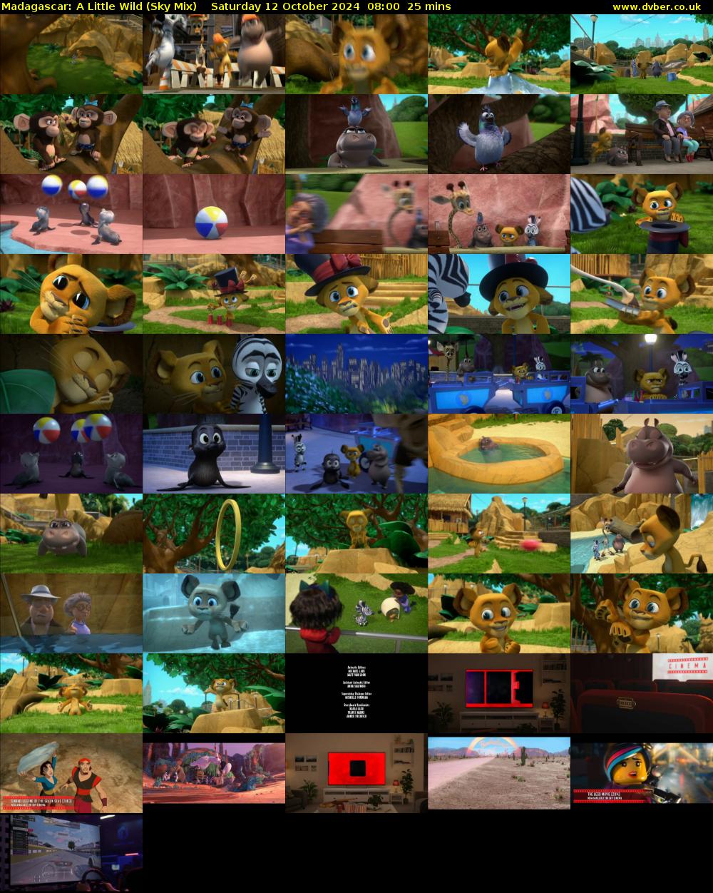 Madagascar: A Little Wild (Sky Mix) Saturday 12 October 2024 08:00 - 08:25