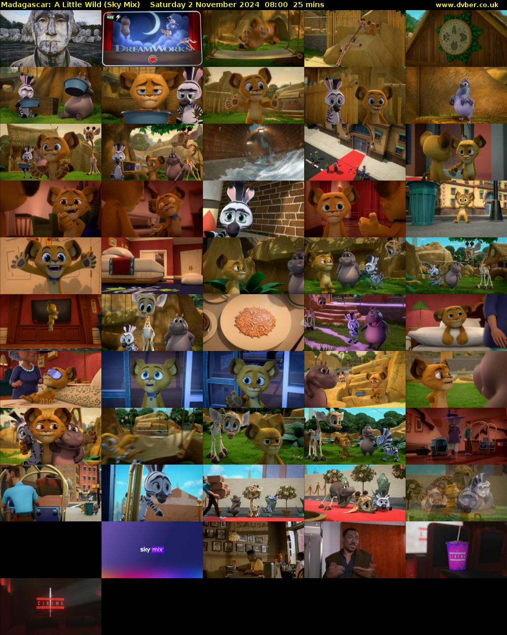 Madagascar: A Little Wild (Sky Mix) Saturday 2 November 2024 08:00 - 08:25