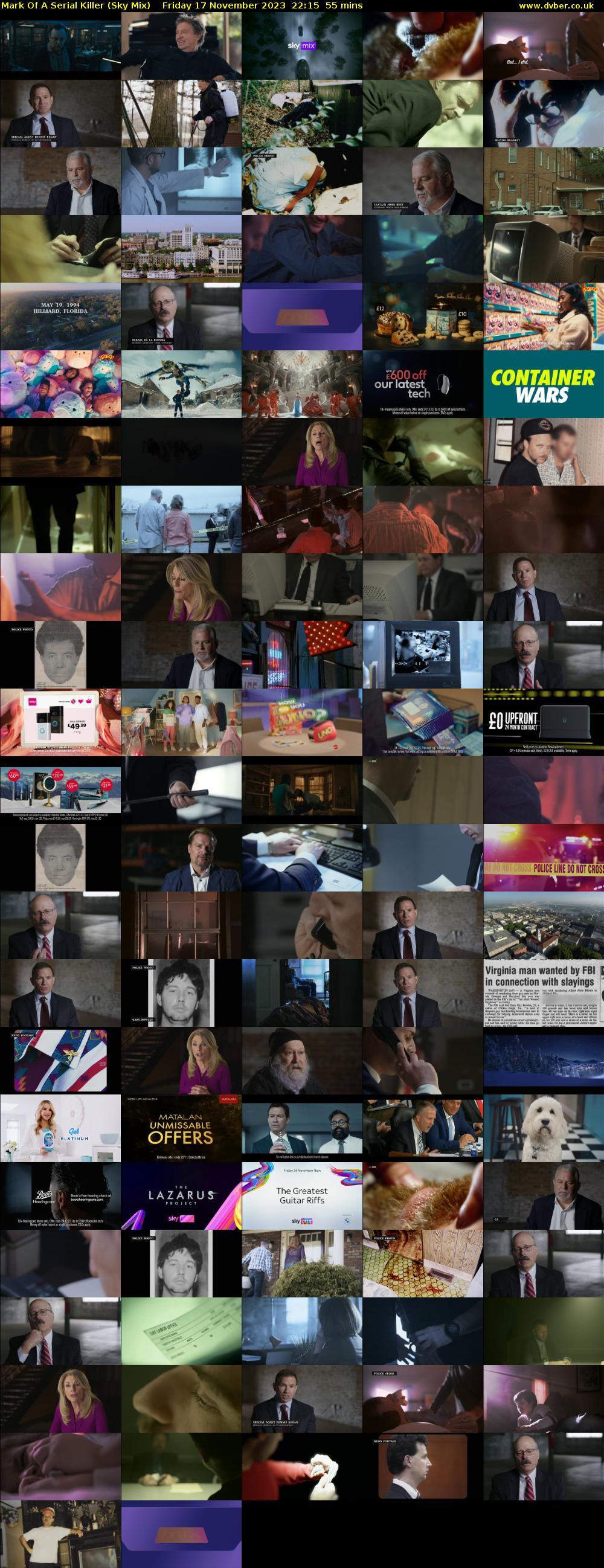 Mark Of A Serial Killer (Sky Mix) Friday 17 November 2023 22:15 - 23:10