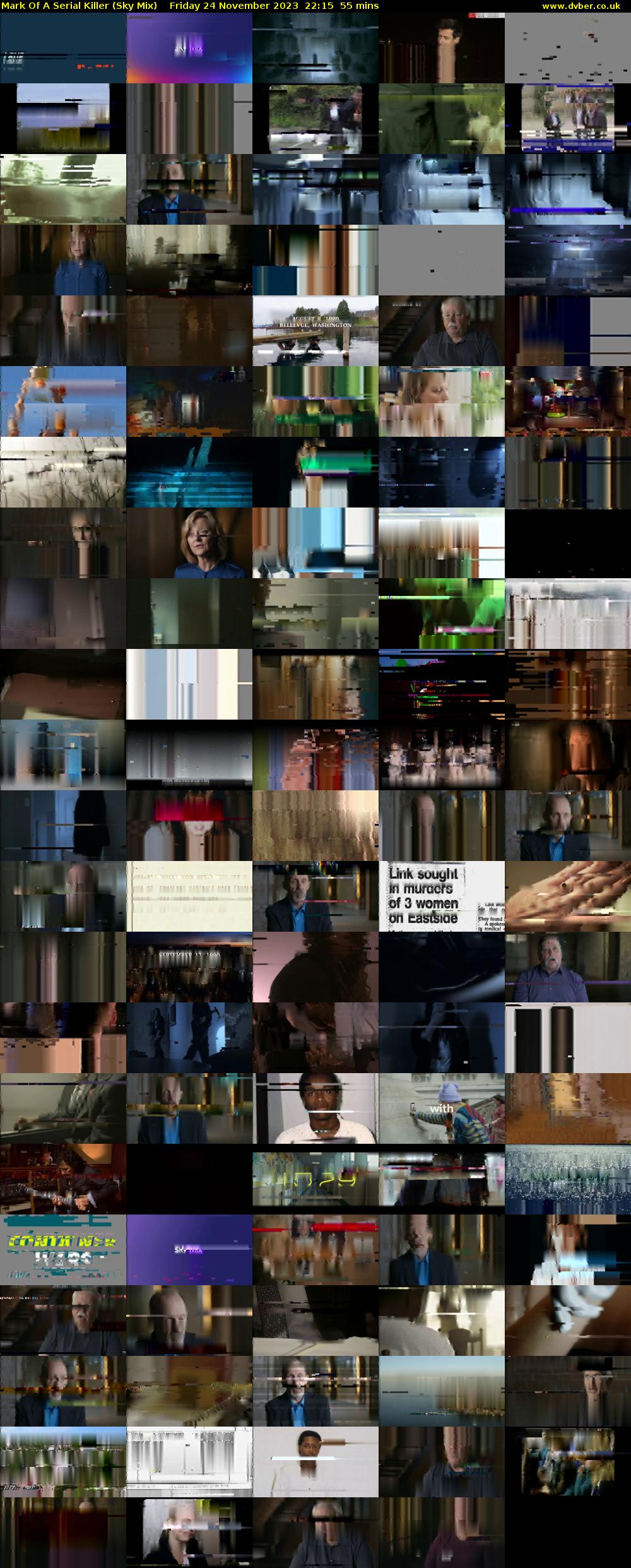 Mark Of A Serial Killer (Sky Mix) Friday 24 November 2023 22:15 - 23:10