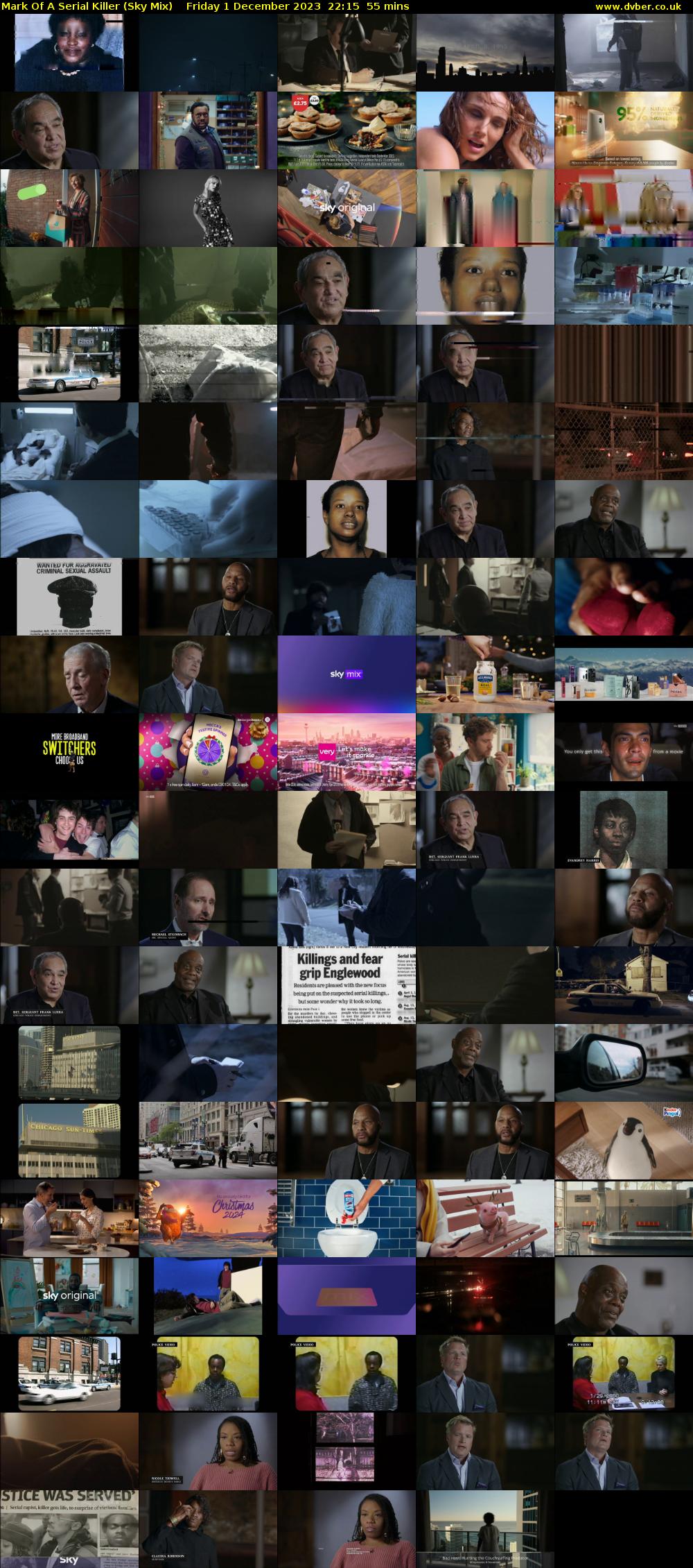 Mark Of A Serial Killer (Sky Mix) Friday 1 December 2023 22:15 - 23:10