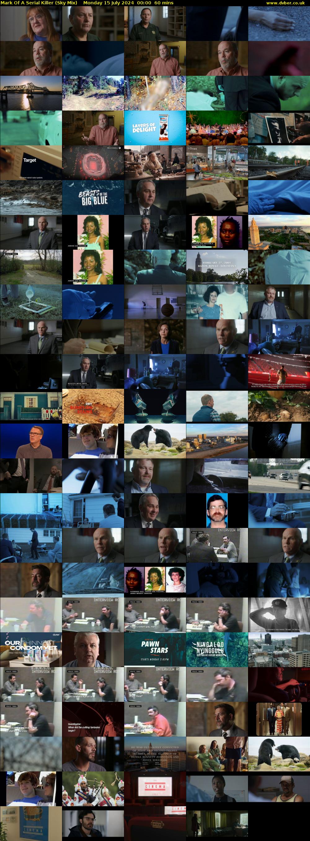 Mark Of A Serial Killer (Sky Mix) Monday 15 July 2024 00:00 - 01:00