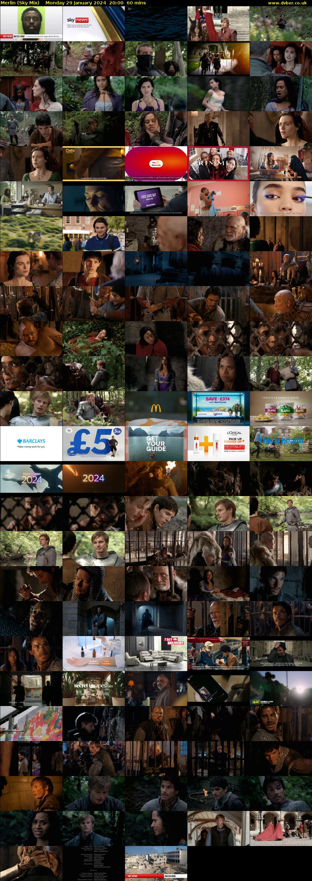 Merlin (Sky Mix) Monday 29 January 2024 20:00 - 21:00