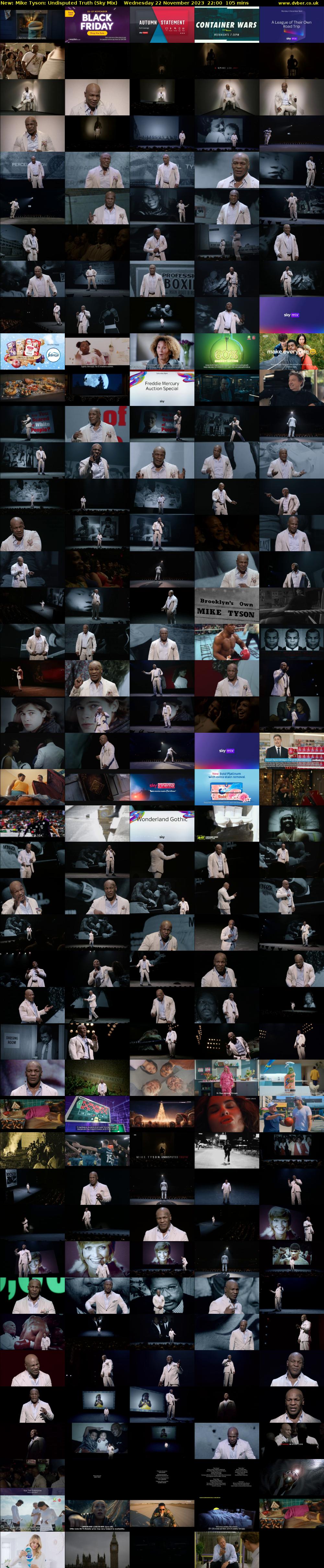 Mike Tyson: Undisputed Truth (Sky Mix) Wednesday 22 November 2023 22:00 - 23:45