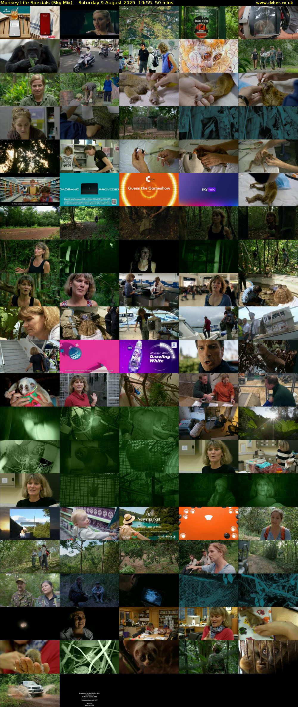 Monkey Life Specials (Sky Mix) Saturday 9 August 2025 14:55 - 15:45