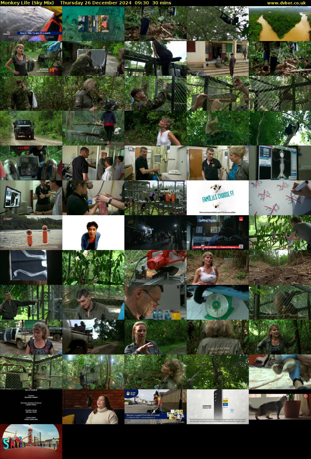 Monkey Life (Sky Mix) Thursday 26 December 2024 09:30 - 10:00