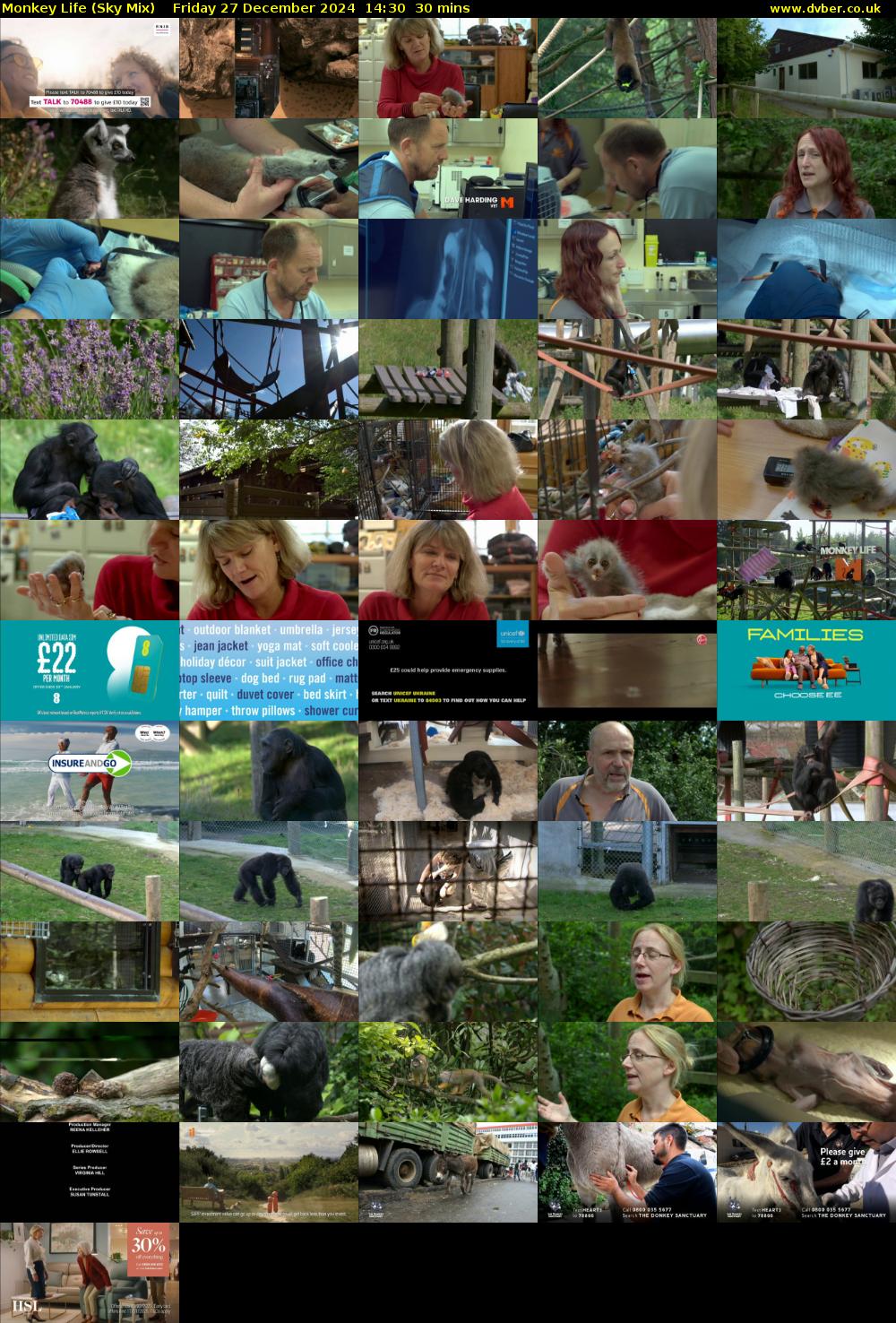 Monkey Life (Sky Mix) Friday 27 December 2024 14:30 - 15:00