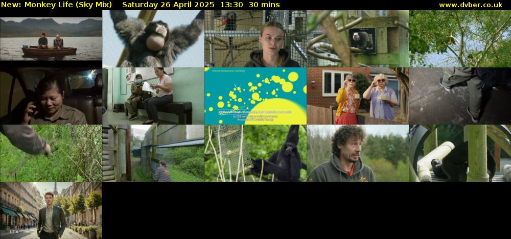 Monkey Life (Sky Mix) Saturday 26 April 2025 13:30 - 14:00