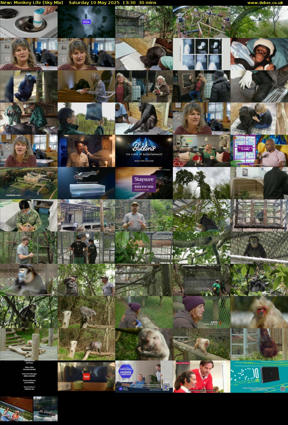 Monkey Life (Sky Mix) Saturday 10 May 2025 13:30 - 14:00