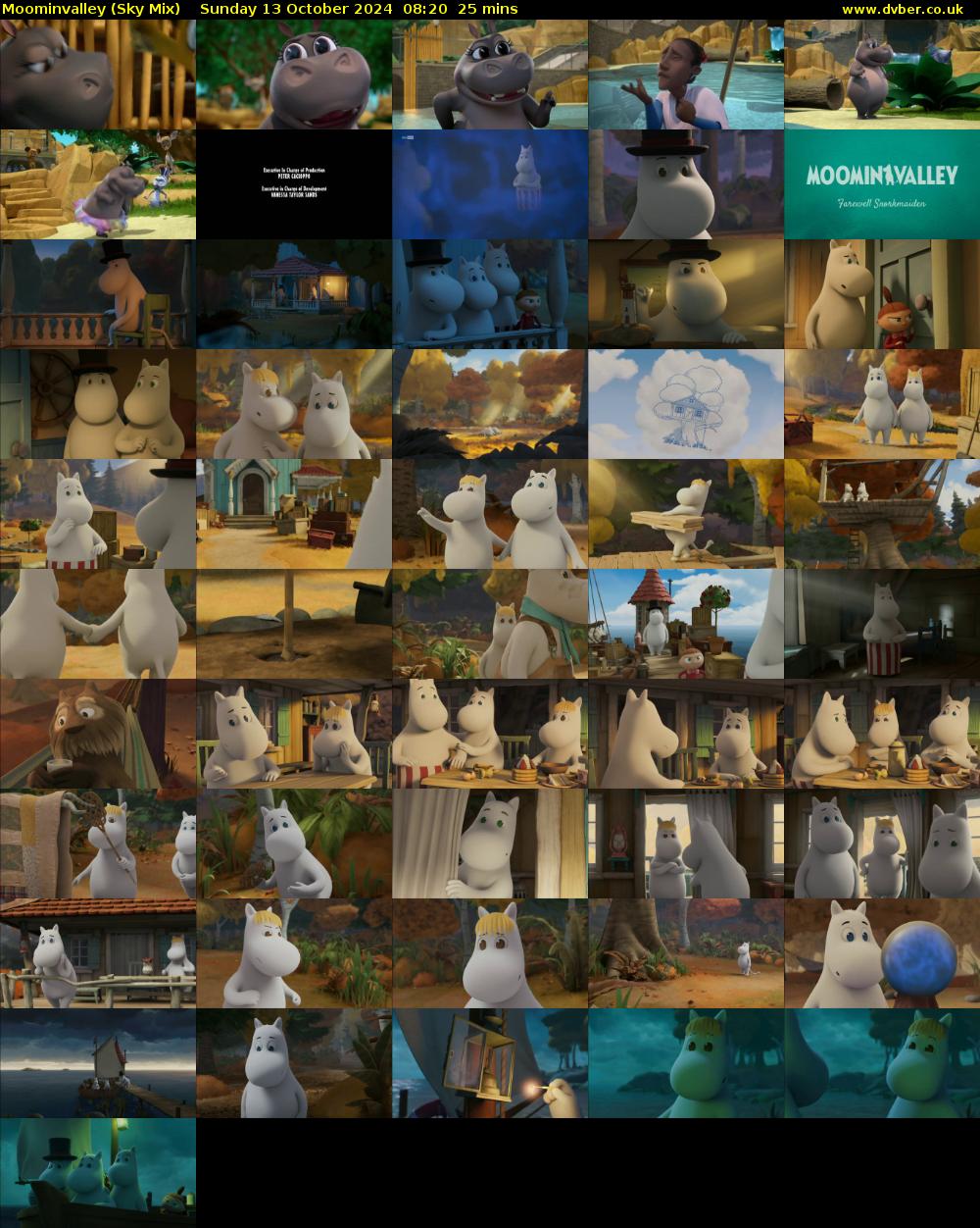 Moominvalley (Sky Mix) Sunday 13 October 2024 08:20 - 08:45