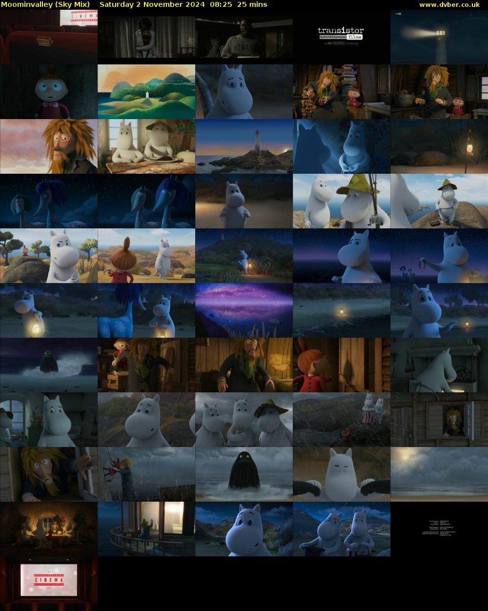 Moominvalley (Sky Mix) Saturday 2 November 2024 08:25 - 08:50