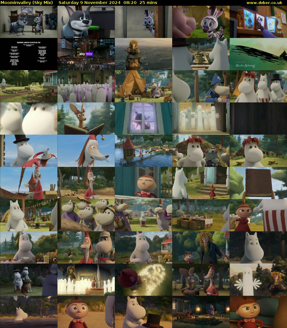 Moominvalley (Sky Mix) Saturday 9 November 2024 08:20 - 08:45