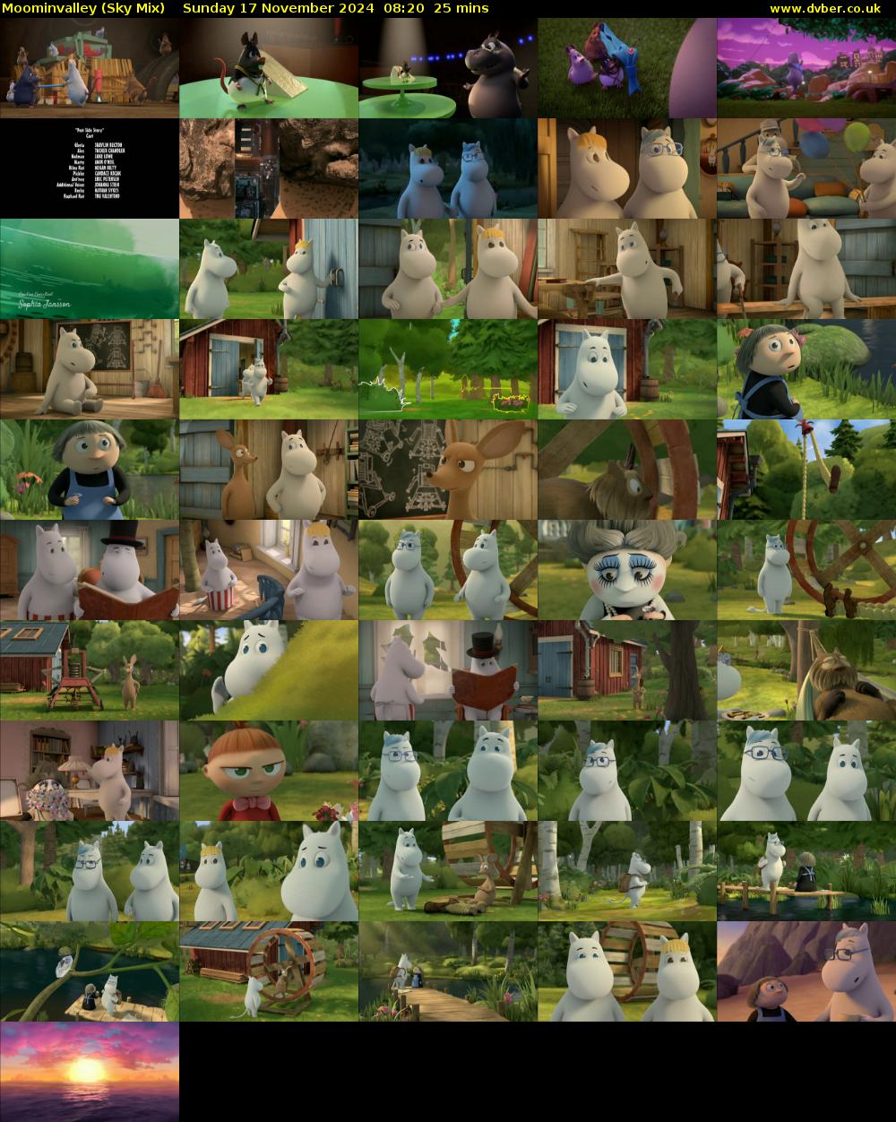 Moominvalley (Sky Mix) Sunday 17 November 2024 08:20 - 08:45