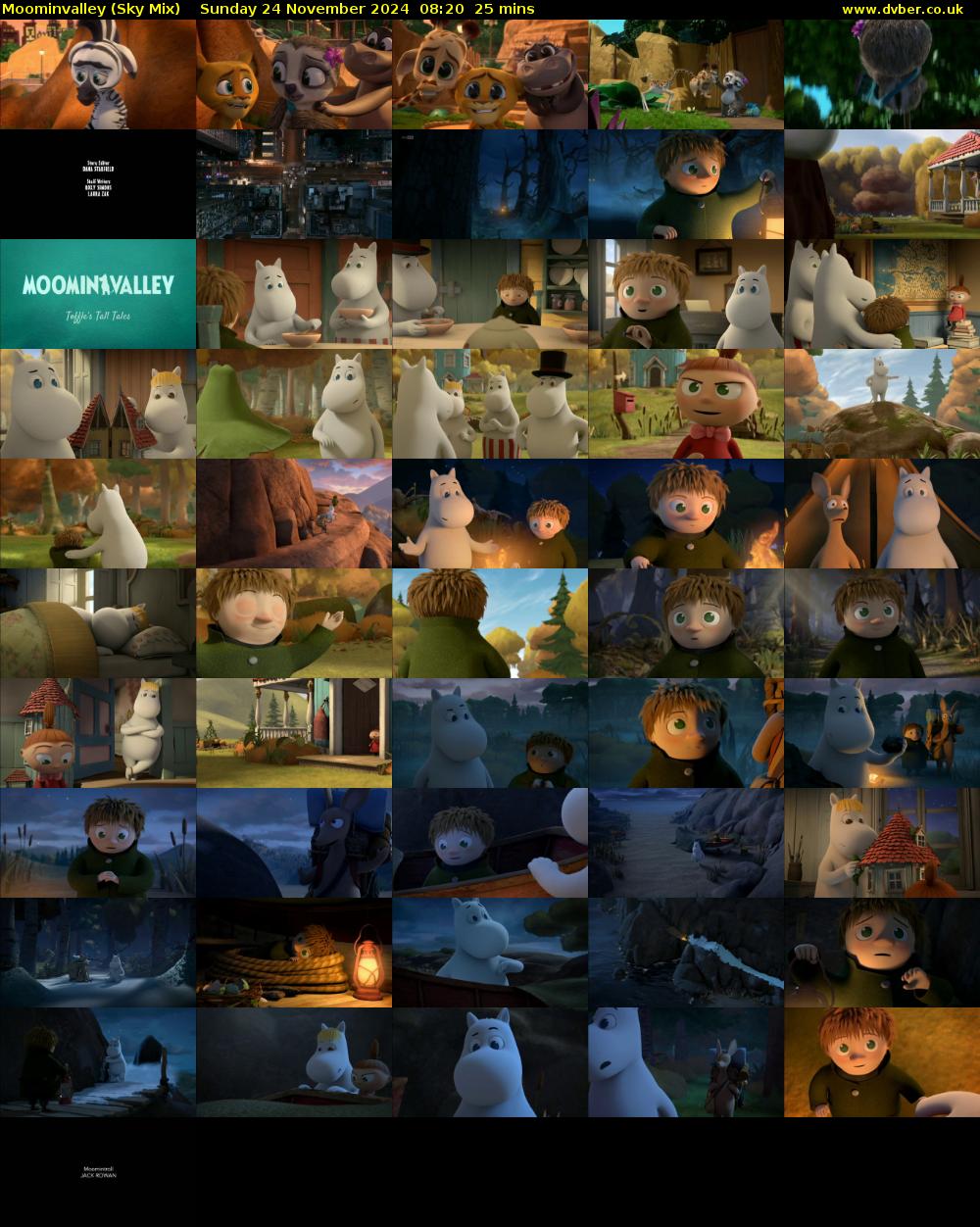 Moominvalley (Sky Mix) Sunday 24 November 2024 08:20 - 08:45