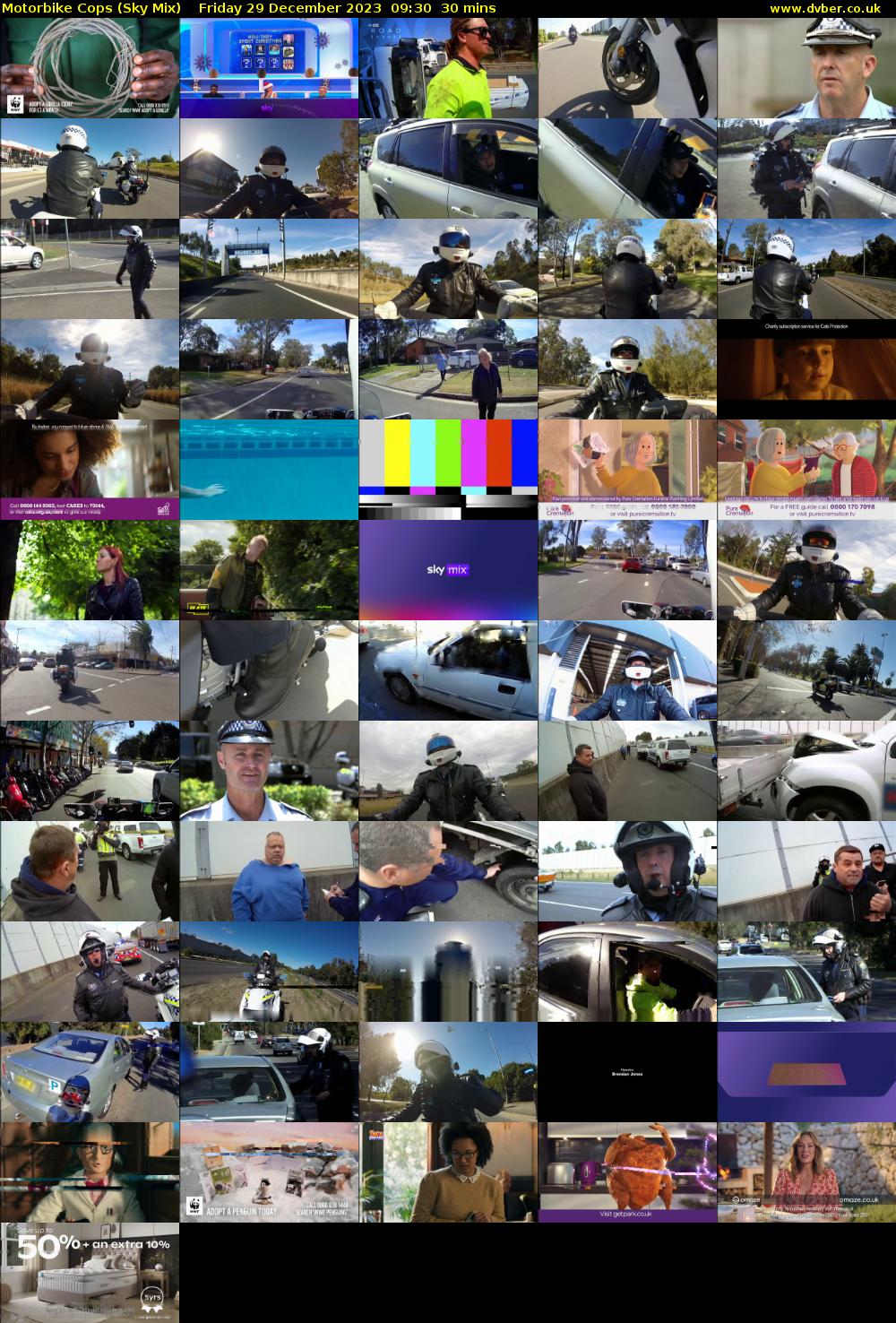 Motorbike Cops (Sky Mix) Friday 29 December 2023 09:30 - 10:00