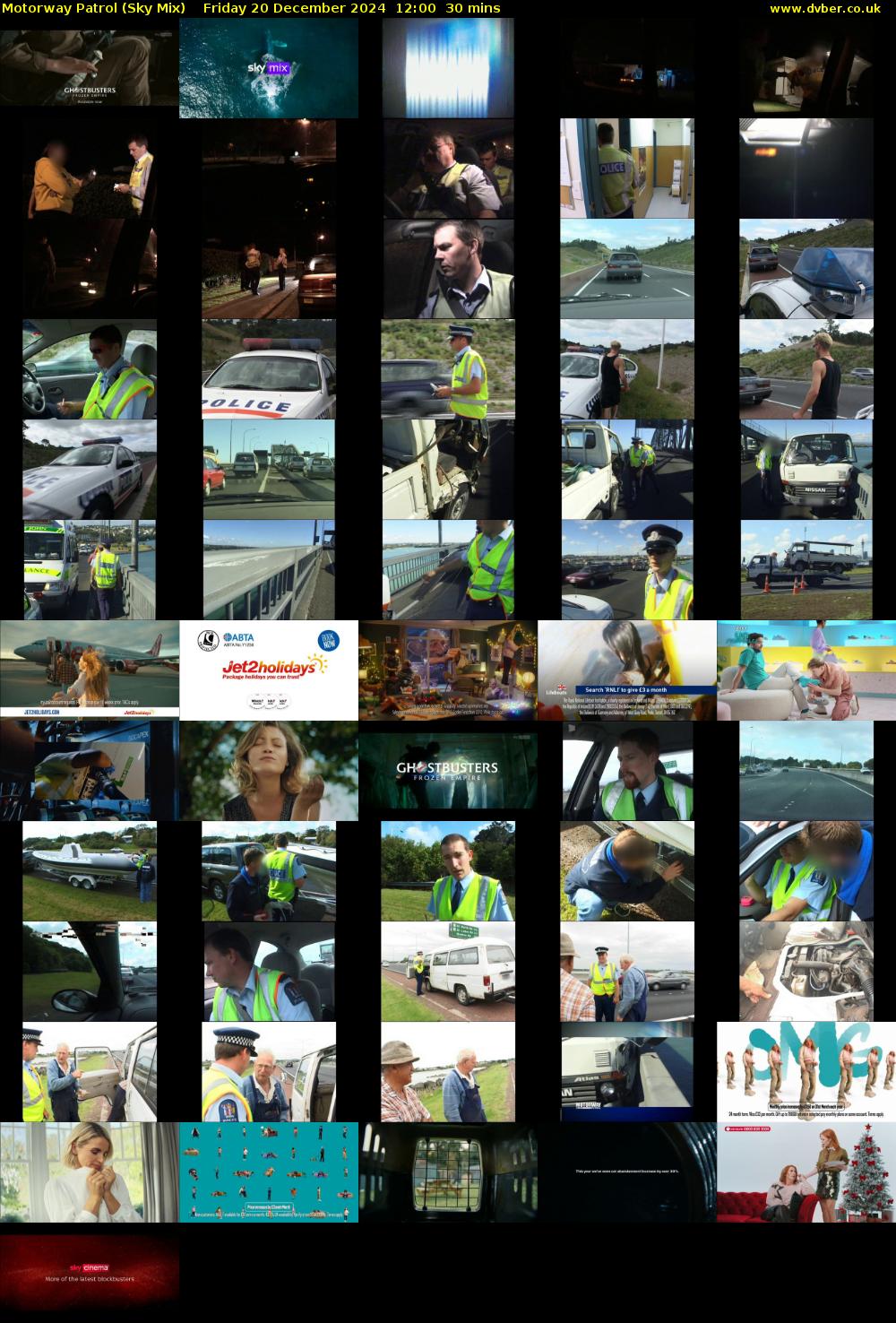 Motorway Patrol (Sky Mix) Friday 20 December 2024 12:00 - 12:30
