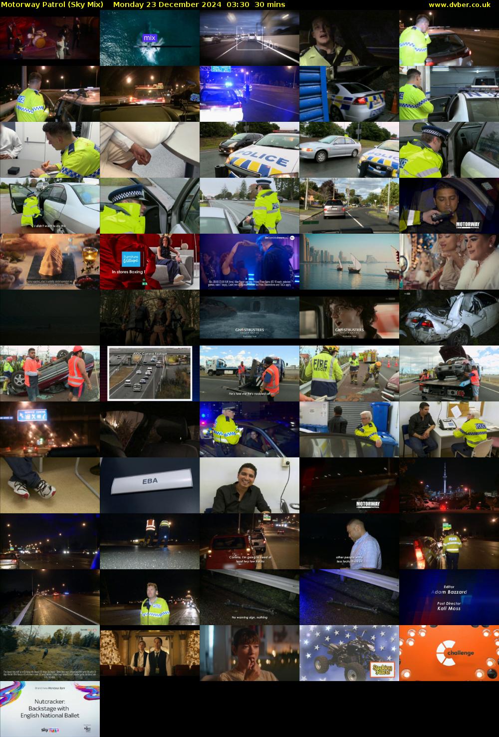 Motorway Patrol (Sky Mix) Monday 23 December 2024 03:30 - 04:00