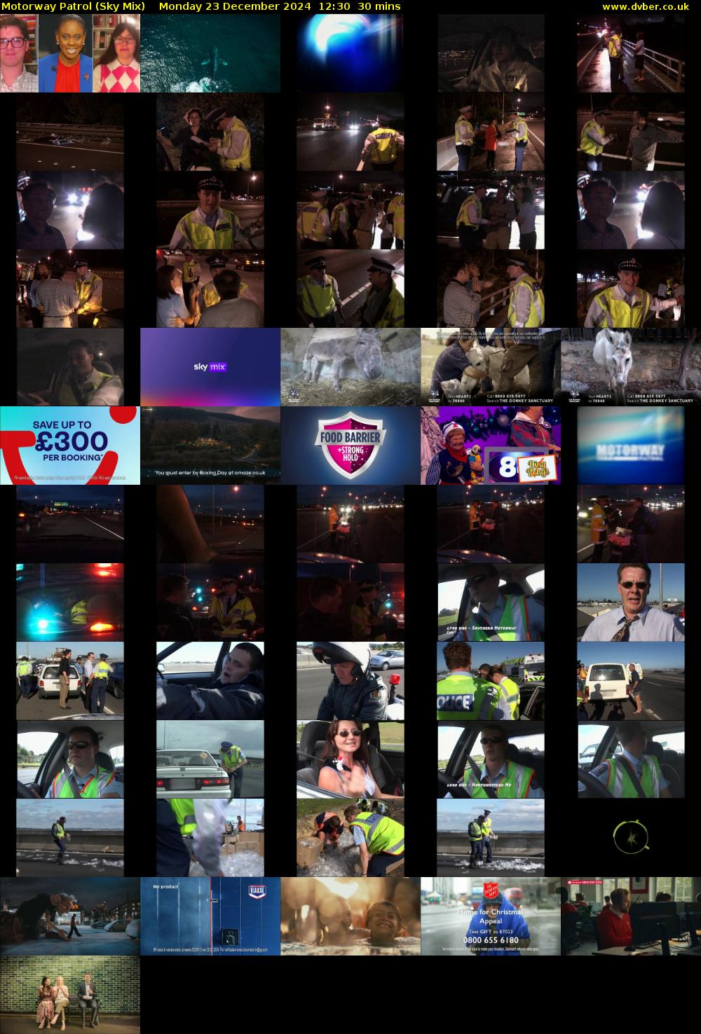 Motorway Patrol (Sky Mix) Monday 23 December 2024 12:30 - 13:00