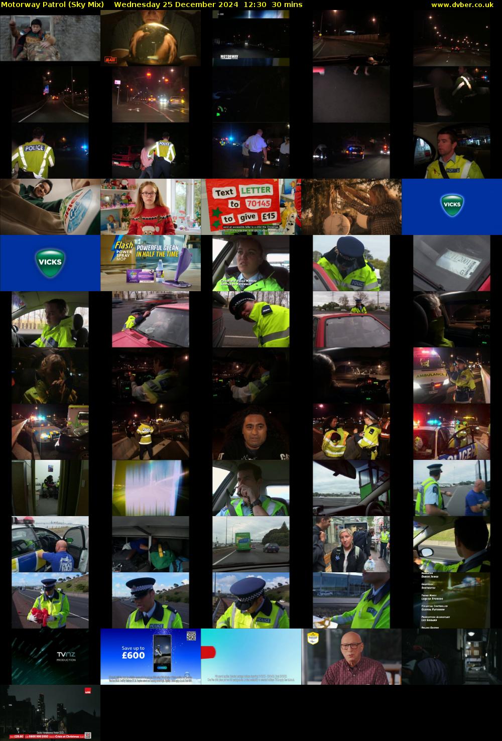 Motorway Patrol (Sky Mix) Wednesday 25 December 2024 12:30 - 13:00