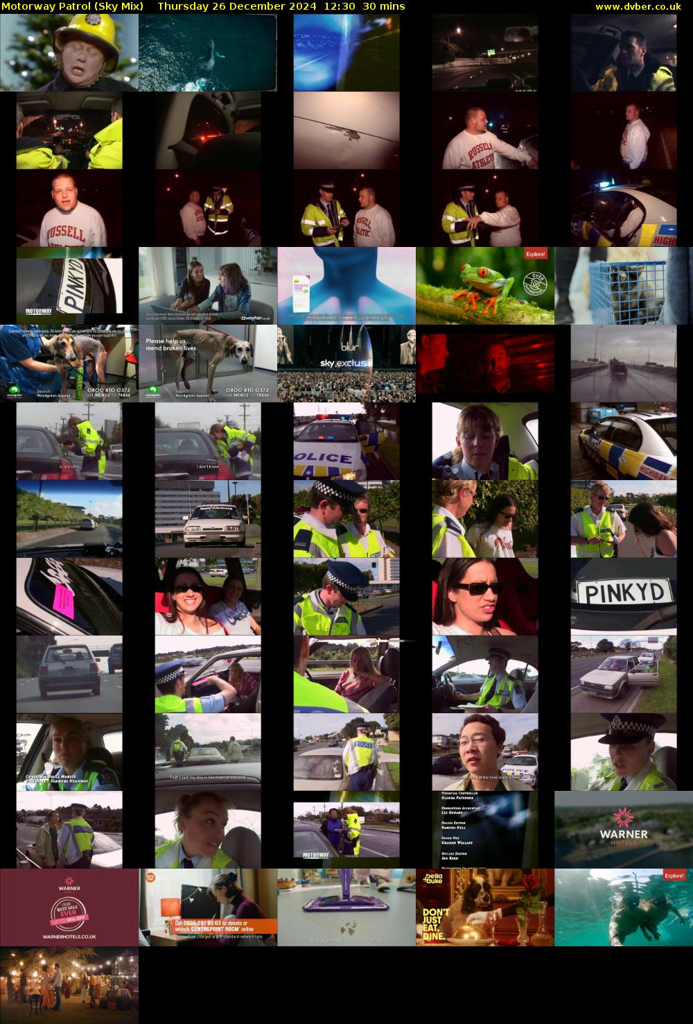 Motorway Patrol (Sky Mix) Thursday 26 December 2024 12:30 - 13:00