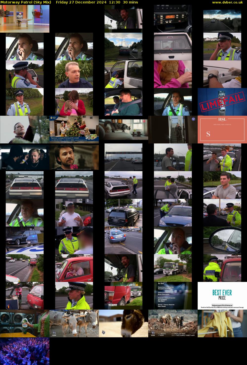 Motorway Patrol (Sky Mix) Friday 27 December 2024 12:30 - 13:00