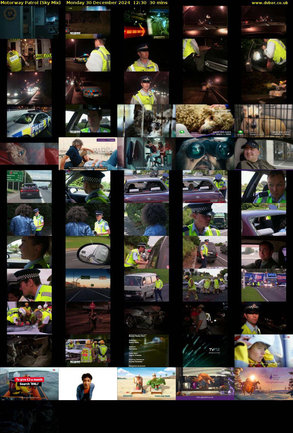 Motorway Patrol (Sky Mix) Monday 30 December 2024 12:30 - 13:00