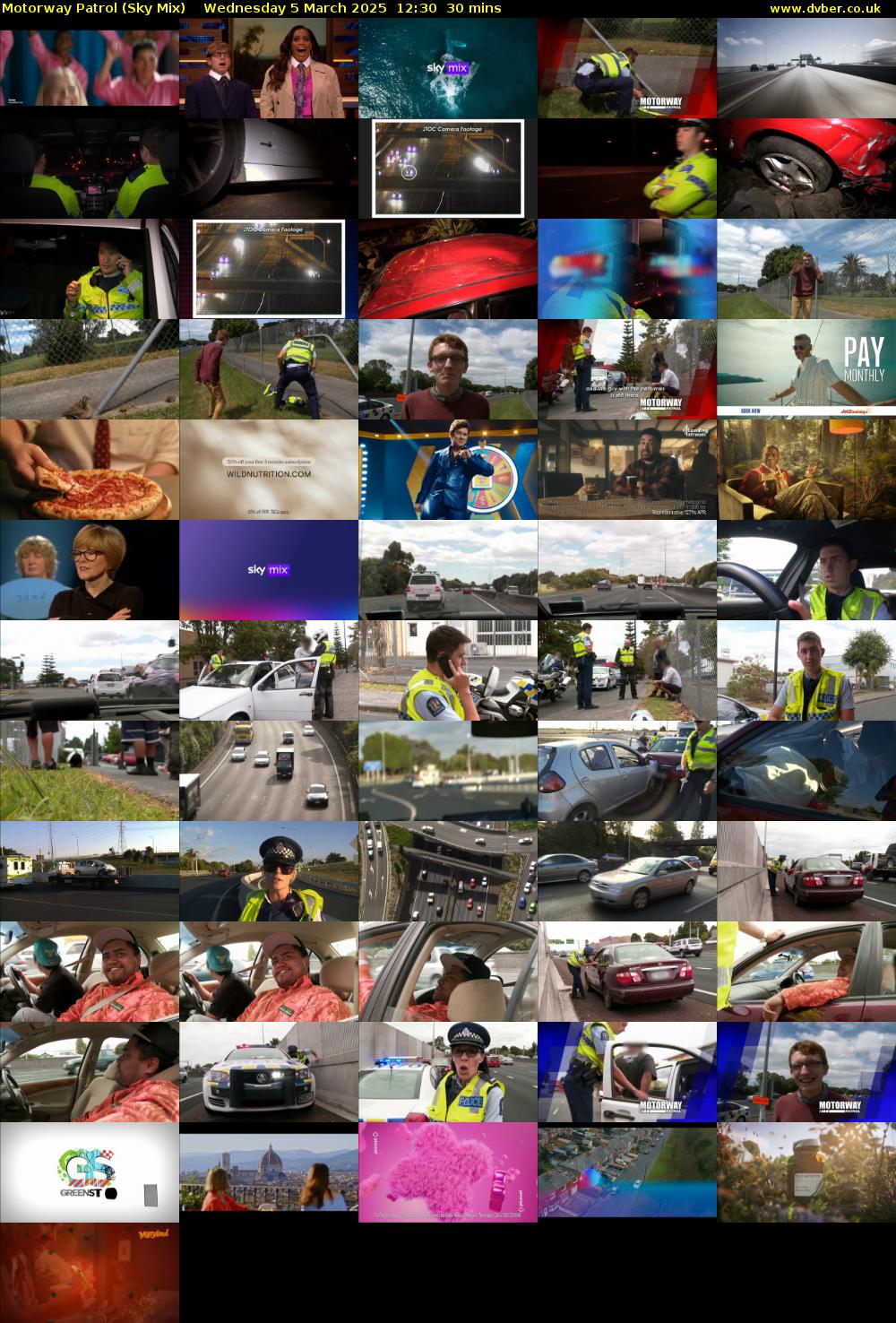 Motorway Patrol (Sky Mix) Wednesday 5 March 2025 12:30 - 13:00