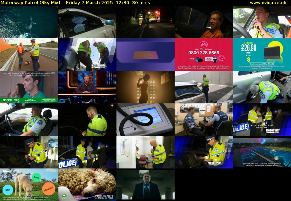 Motorway Patrol (Sky Mix) Friday 7 March 2025 12:30 - 13:00
