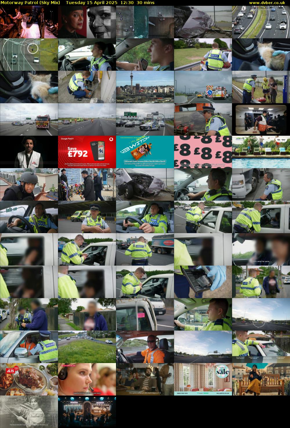 Motorway Patrol (Sky Mix) Tuesday 15 April 2025 12:30 - 13:00