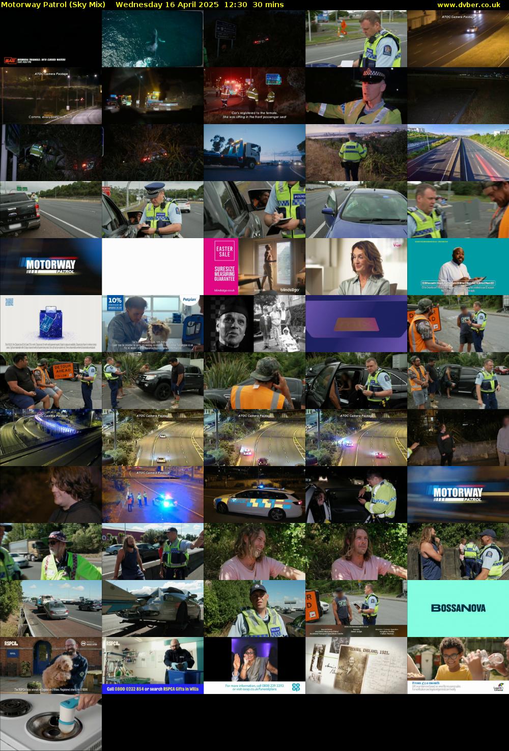 Motorway Patrol (Sky Mix) Wednesday 16 April 2025 12:30 - 13:00