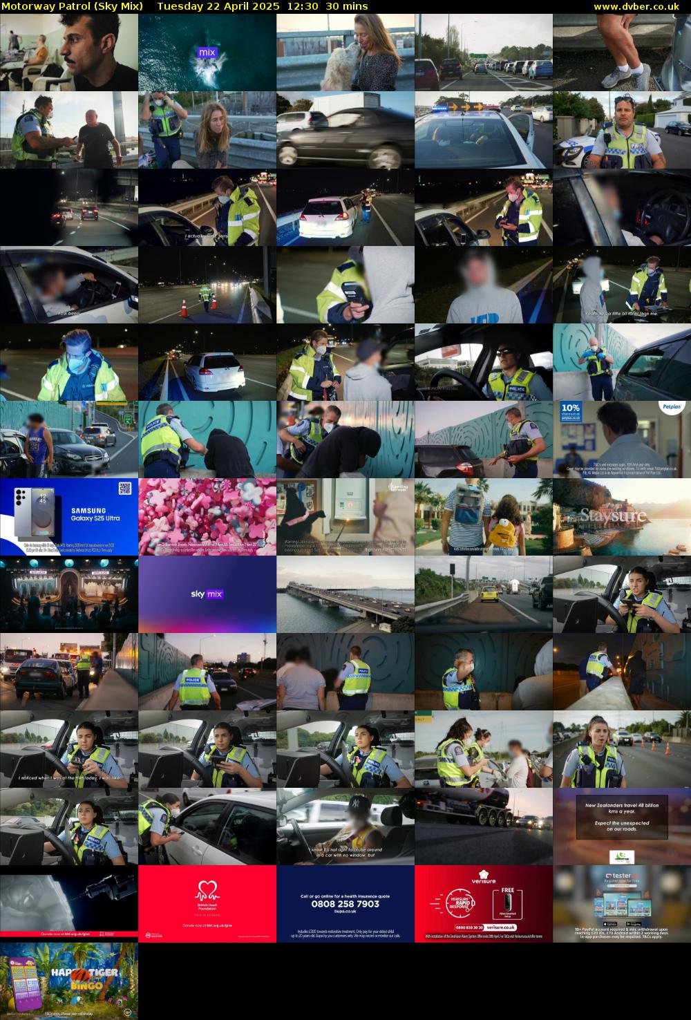 Motorway Patrol (Sky Mix) Tuesday 22 April 2025 12:30 - 13:00